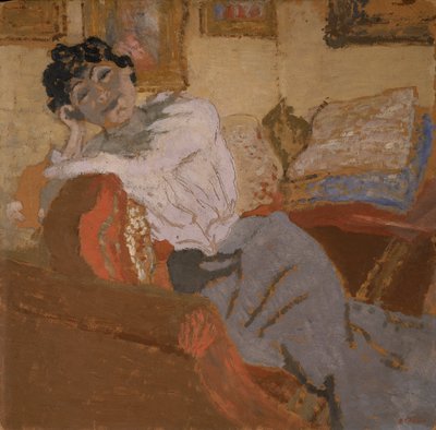 Madame Hessel sul divano da Edouard Vuillard